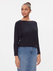 S.Oliver Sweter 2133057 Granatowy Loose Fit. Niebieskie swetry S.Oliver, s, bez wzorów, z wiskozy, bez ramiączek. Za 179.99 zł.