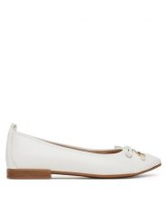 Lasocki Baleriny RST-ROMI-04 Biały. Białe baleriny Lasocki, bez wzorów, ze skóry, bez obcasa, bez zapięcia. Za 169.99 zł.