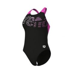 Damski kostium kąpielowy 1-częściowy Arena Flowing V Back. Czarne stroje jednoczęściowe Arena, bez wzorów, sportowe. Za 238.00 zł.