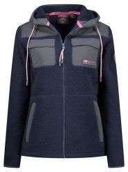 Geographical Norway Kurtka polarowa "Toulouse" w kolorze granatowym rozmiar: XXL. Niebieskie kurtki Geographical Norway, xxl, bez wzorów, z polaru, bez kaptura. Za 152.45 zł.