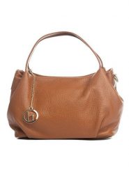 Lia Biassoni Skórzana torebka "Taro" w kolorze jasnobrązowym - 28 x 25 x 18 cm rozmiar: onesize. Brązowe torebki klasyczne Lia Biassoni, bez wzorów, z materiału, przez ramię, bez dodatków. Za 260.99 zł.