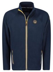Geographical Norway Kurtka polarowa "Tugim" w kolorze granatowym rozmiar: S. Niebieskie kurtki Geographical Norway, s, bez wzorów, z polaru, bez kaptura. Za 79.21 zł.