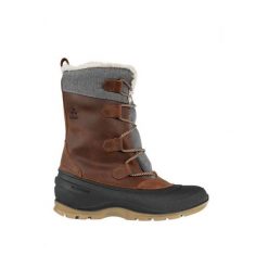 Buty zimowe damskie Kamik Snowgem Women. Brązowe buty trekkingowe Kamik, na zimę, bez zapięcia. Za 679.99 zł.