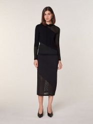 Rodier Wełniany sweter w kolorze czarnym rozmiar: S. Czarne swetry Rodier, s, bez wzorów, prążkowane, bez ramiączek. Za 404.99 zł.