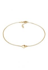 Elli Anklet Damska kostka pożarła miłość serca w srebra próby 925 Bransoletki na nogę 1 ct Damski. Szare bransoletki Elli, srebrne. Za 208.99 zł.