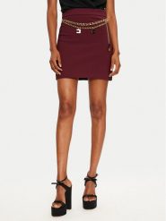 Elisabetta Franchi Spódnica mini GOT3646E3 Bordowy Regular Fit. Czerwone spódnice Elisabetta Franchi, bez wzorów, z syntetyku, mini. Za 1,199.00 zł.