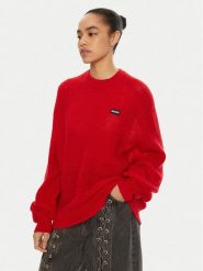 ROTATE Sweter 113769 Czerwony Regular Fit. Czerwone swetry ROTATE, bez wzorów, z syntetyku, bez ramiączek. Za 529.99 zł.