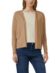 S.Oliver Kardigan w kolorze jasnobrązowym rozmiar: 42. Brązowe swetry S.Oliver, s, bez wzorów, bez ramiączek. Za 52.99 zł.