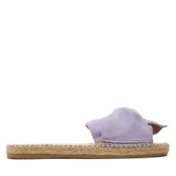 Espadryle Manebi. Fioletowe espadryle Manebi, bez wzorów, bez obcasa. Za 359.99 zł.