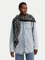HUGO Chusta Alycia 50517680 Czarny. Czarne chusty Hugo, bez wzorów, z materiału. Za 259.99 zł.
