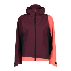 Damska kurtka z kapturem CMP Unlimitech. Czerwone kurtki przejściowe sportowe CMP, bez wzorów, z softshellu, z kapturem, trekkingowe. Za 670.00 zł.