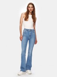 LTB Dżinsy "Joanna 500" - Flared fit - w kolorze niebieskim rozmiar: W25/L30. Niebieskie jeansy LTB, l, z aplikacjami, ze skóry, klasyczne, z podwyższonym stanem. Za 158.84 zł.