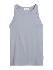 Marc O´Polo Top w kolorze niebieskim rozmiar: XL. Niebieskie topy xl, bez wzorów, z bawełny, bez kołnierzyka, bez ramiączek. Za 100.99 zł.