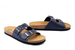 DR. BRINKMANN 505892-5 ozean, klapki damskie. Niebieskie klapki Dr. Brinkmann, bez wzorów, bez obcasa, bez zapięcia. Za 140.17 zł.