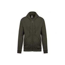 Bluza z kapturem i zamkiem błyskawicznym Kariban. Brązowe bluzy z kapturem KARIBAN, uniwersalny, bez wzorów, z bawełny, z kapturem. Za 195.50 zł.