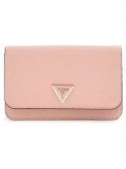 Guess Kopertówka w kolorze jasnoróżowym - 19 x 13 x 5 cm rozmiar: onesize. Różowe kopertówki Guess, z aplikacjami, z materiału, przez ramię, bez dodatków. Za 224.52 zł.