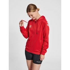 Bluza fitness damska Hummel hmlCore. Czerwone bluzy Hummel, xs, bez wzorów, z elastanu, bez ramiączek, bez kaptura. Za 212.35 zł.