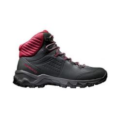 Damskie buty trekkingowe Mammut NOVA IV MID GTX nubuck terracare GORE-TEX Vibram. Czarne trekkingi Mammut, bez wzorów, z gore-texu, bez zapięcia, wspinaczkowe, gore-tex. Za 893.70 zł.