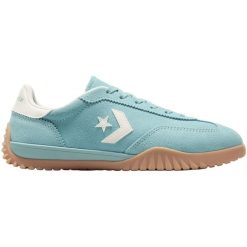 Buty sportowe Converse Run Star Trainer. Niebieskie buty sportowe lifestyle Converse, bez wzorów, z zamszu, retro, bez zapięcia. Za 374.75 zł.