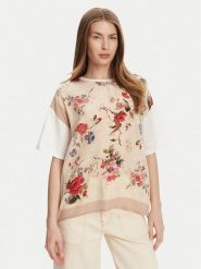 Weekend Max Mara T-Shirt Pampas 2515941082 Beżowy Relaxed Fit. Brązowe t-shirty Weekend Max Mara, xl, bez wzorów, z bawełny, bez kołnierzyka, bez ramiączek. Za 579.99 zł.