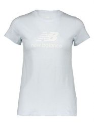 New Balance Koszulka "Essentials" w kolorze błękitnym rozmiar: S. Niebieskie t-shirty sportowe New Balance, s, bez wzorów, z bawełny, bez ramiączek, outdoorowe. Za 83.62 zł.