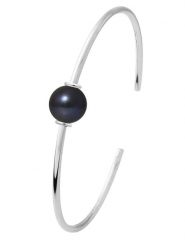 Pearl Addict Srebrna bransoletka "Prestige" z perłą rozmiar: onesize. Niebieskie bransoletki Pearl Addict, z perłą, srebrne. Za 208.99 zł.