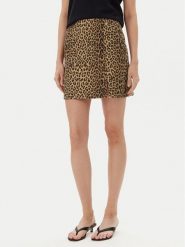 Vero Moda Spódnica mini Nelly 10329966 Brązowy Slim Fit. Brązowe spódnice Vero Moda, m, bez wzorów, z bawełny, mini. Za 99.99 zł.