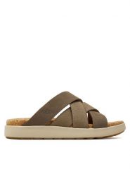 Keen Klapki Elle Mixed 1027277 Brązowy. Brązowe klapki Keen, bez wzorów, z materiału, bez obcasa, bez zapięcia. Za 369.99 zł.