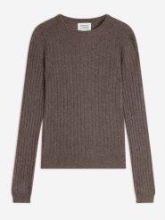 AUTHENTIC CASHMERE Kaszmirowy sweter "Bella" w kolorze szaro-beżowym rozmiar: S. Brązowe swetry AUTHENTIC CASHMERE, s, bez wzorów, z kaszmiru, bez ramiączek. Za 347.99 zł.