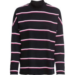 Bluza dresowa bonprix czarno-biało-różowy w paski. Bluzy marki KALENJI. Za 74.99 zł.