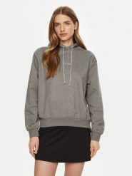 Guess Bluza W5RQ00 KBY51 Szary Regular Fit. Szare bluzy Guess, m, z aplikacjami, z bawełny, bez kaptura. Za 219.99 zł.