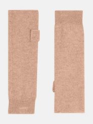 Perfect Cashmere Kaszmirowe mitenki "Jesse" w kolorze karmelowym rozmiar: onesize. Brązowe rękawiczki Perfect Cashmere, bez wzorów, z kaszmiru. Za 108.99 zł.