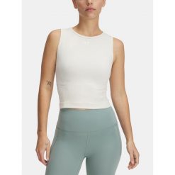 T-Shirt Damski Koszulka Sportowa Bezrękawnik Under Armour. Brązowe t-shirty sportowe Under Armour, bez wzorów, bez ramiączek, na fitness i siłownię. Za 169.99 zł.