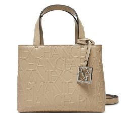 Torebka Armani Exchange. Brązowe torebki klasyczne Armani Exchange, bez wzorów, klasyczne, bez dodatków. Za 589.99 zł.