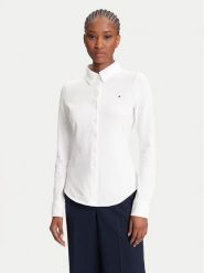 Tommy Hilfiger Koszula 1985 WW0WW43528 Écru Slim Fit. Koszule Tommy Hilfiger, xl, bez wzorów, z bawełny, biznesowe, bez kołnierzyka, bez ramiączek. Za 429.99 zł.