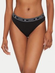 Lacoste Stringi 8F1342 Czarny. Czarne stringi Lacoste, bez wzorów, z bawełny. Za 59.99 zł.
