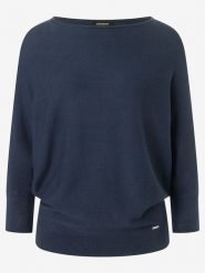 More & More Sweter w kolorze granatowym rozmiar: 40. Niebieskie swetry More & More, bez wzorów, ze splotem, bez ramiączek. Za 176.08 zł.