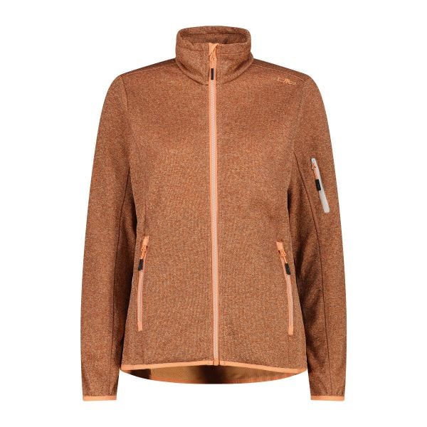 Bluza damska CMP Knit-Tech. Brązowe bluzy CMP, l, bez wzorów, z materiału, bez ramiączek, z kapturem. Za 246.95 zł.