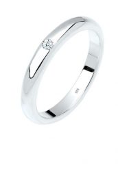 Elli DIAMONDS Damski pasjans klasyczny z diamentem (0,03 ct.) ze srebra próby 925 Sterling Silver Pierścionki 1 ct. Szare pierścionki Elli DIAMONDS, z diamentem, srebrne. Za 538.99 zł.