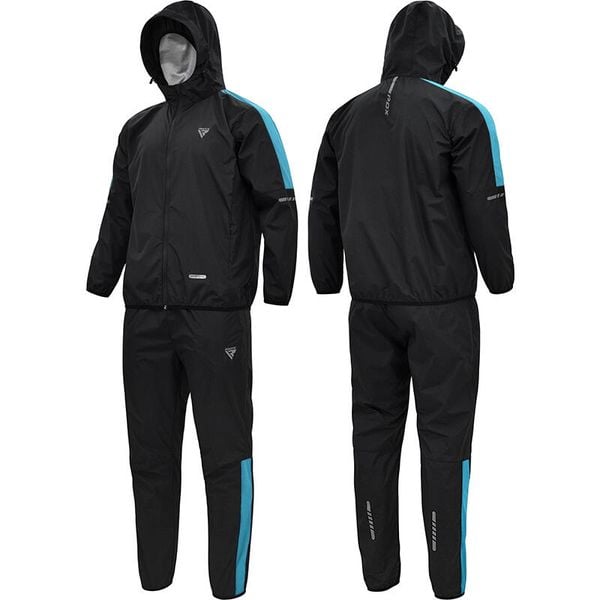 Kombinezon RDX H1 Sauna. Czarne kombinezony RDX SPORTS, s, bez wzorów, z materiału, bez kołnierzyka, bez ramiączek, długie. Za 279.99 zł.