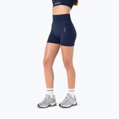 Spodenki treningowe damskie Carpatree Allure Seamless. Niebieskie szorty sportowe Carpatree, bez wzorów, z elastanu, na fitness i siłownię. Za 169.99 zł.