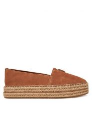 Tommy Hilfiger Espadryle Suede Platform Espadrille FW0FW08586 Brązowy. Brązowe espadryle Tommy Hilfiger, bez wzorów, ze skóry, bez obcasa. Za 329.99 zł.