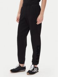 DKNY Spodnie dresowe DP5P3585 Czarny Regular Fit. Czarne spodnie dresowe DKNY, bez wzorów, z dresówki. Za 159.99 zł.