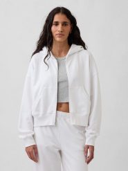 GAP Bluza w kolorze białym rozmiar: L. Białe bluzy GAP, l, bez wzorów, bez ramiączek, bez kaptura. Za 166.49 zł.