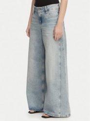 Karl Lagerfeld Jeans Jeansy B2W10087 Niebieski jasny Wide Leg. Niebieskie jeansy Karl Lagerfeld Jeans, bez wzorów, z bawełny. Za 543.99 zł.