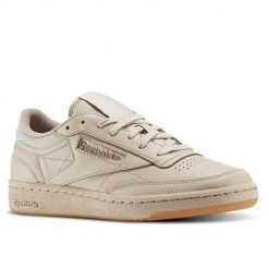 Buty do chodzenia damskie Reebok Club C 85 Diamond. Brązowe buty do biegania Reebok, bez wzorów, z materiału, bez zapięcia, do biegania, Reebok Club. Za 421.00 zł.