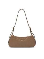 Calvin Klein Torebka Quilted Sm Shoulder Bag LV04F3327G Beżowy. Brązowe torebki klasyczne Calvin Klein, bez wzorów, ze skóry, bez dodatków. Za 489.99 zł.