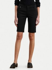 LAUREN RALPH LAUREN Szorty materiałowe 200661653004 Czarny Regular Fit. Czarne szorty Lauren Ralph Lauren, bez wzorów, z bawełny. Za 319.99 zł.