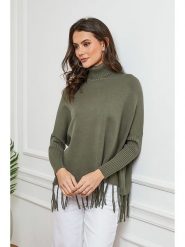 Joséfine Golf "Germinga" w kolorze khaki rozmiar: XL. Brązowe swetry Joséfine, xl, bez wzorów, bez ramiączek. Za 167.28 zł.