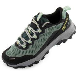 Buty outdoor damskie Merrell Speed Strike GTX Foggy Blue EU 39. Białe buty trekkingowe Merrell, bez wzorów, z gore-texu, bez zapięcia, outdoorowe, gore-tex. Za 482.99 zł.